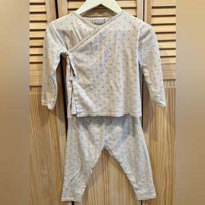 Bonpoint floral print pajama set